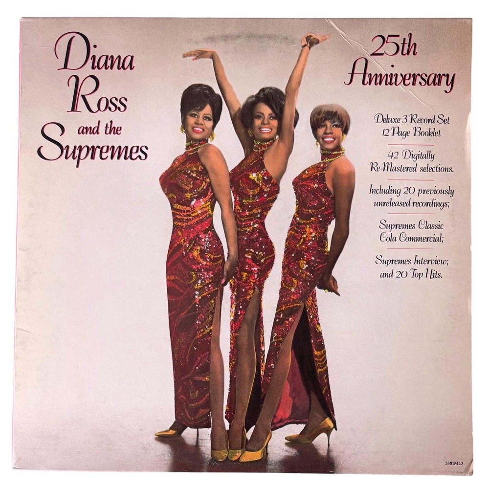 Diana Ross and the Supremes 25th Anniversary Deluxe 3 LP Vinyl Motown 5381ML3